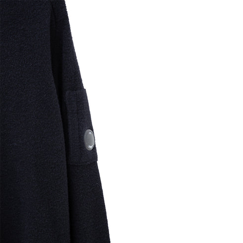 C.P. Company Fleece Knit Roll Neck Black 999 13CMKN199A-006170A Degli Uberti